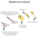 Kit - Fer à fileter 1 voie pour cuir - Craftplus 3978 - Deco Cuir