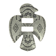 Conchos à lacer NAVAJO en vieux nickel, 33x44 mm, accessoires de mode de la marque Ivan, avec détails visibles.
