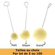 Tampons à teinture pour cuir Tandy Leather, petits tailles, utilisés pour colorer et personnaliser le cuir avec précision.