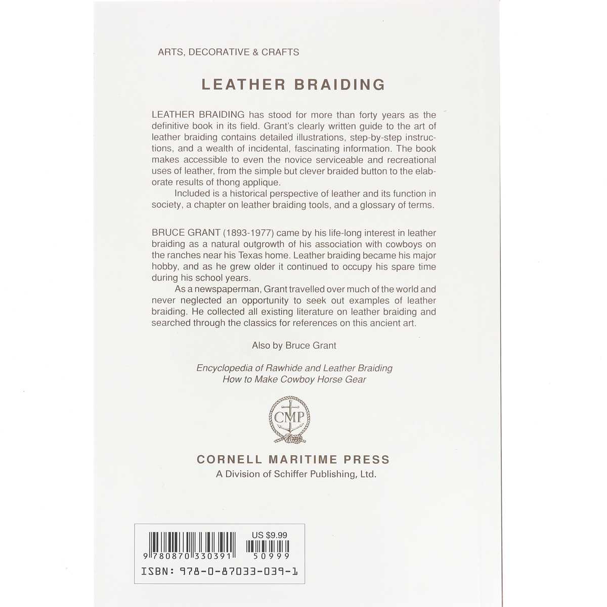 Livre "LEATHER BRAIDING" - Tressage du cuir - Deco Cuir
