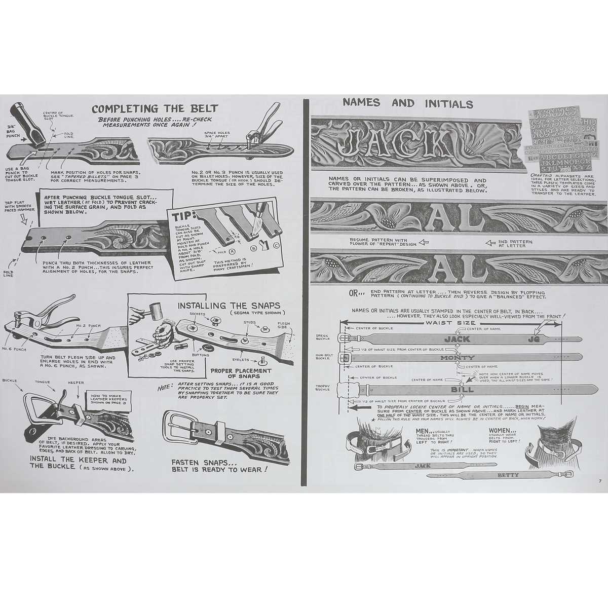 Livre "BELTS GALORE BOOK" - Livre de ceintures à gogo - Deco Cuir