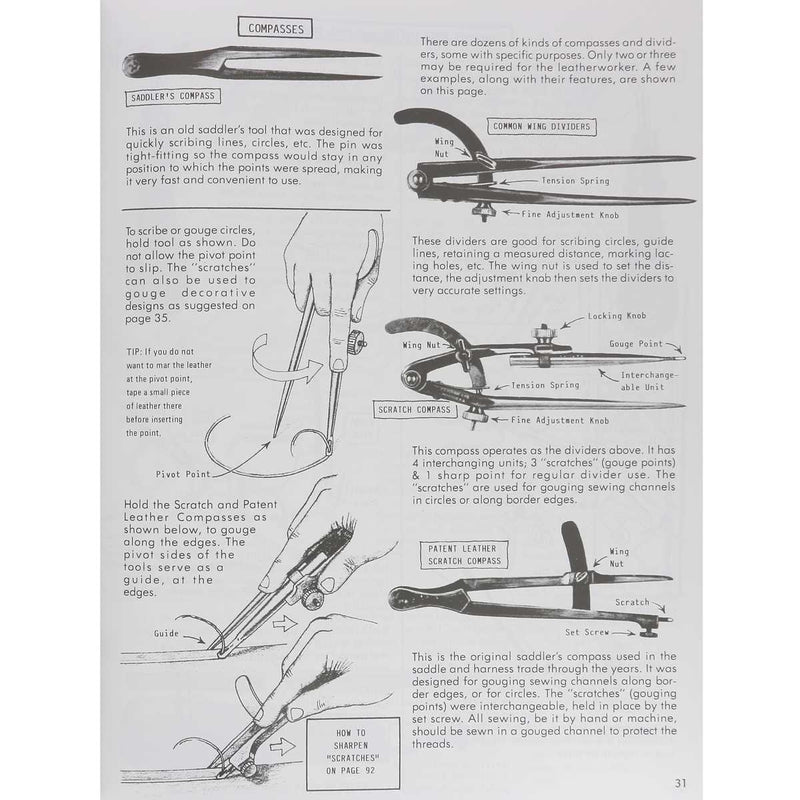 Book "LEATHERCRAFT TOOLS" - Tools for working leather