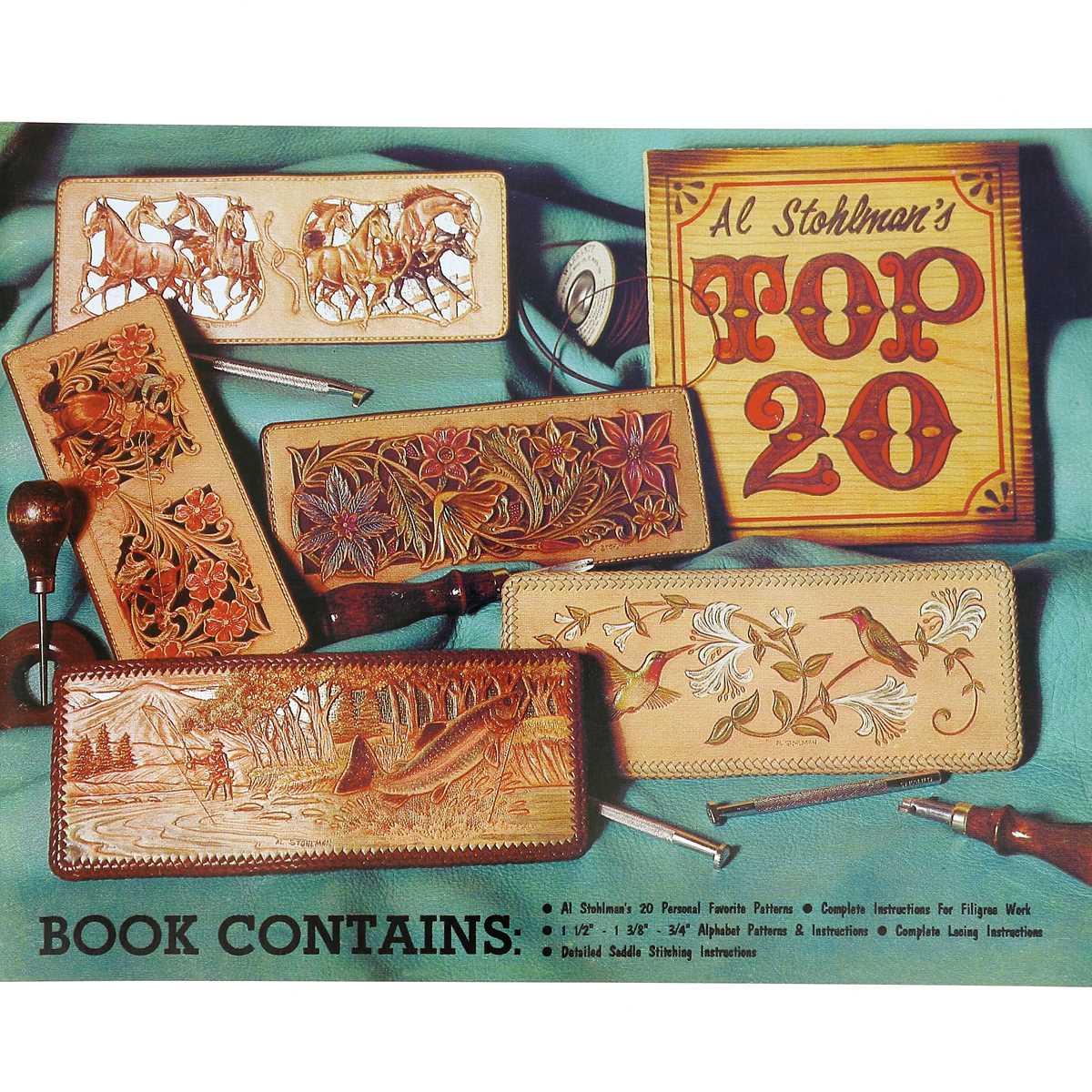 Livre "AL STOHLMAN'S TOP 20" - Les 20 modèles favoris d'Al Stohlman - Deco Cuir