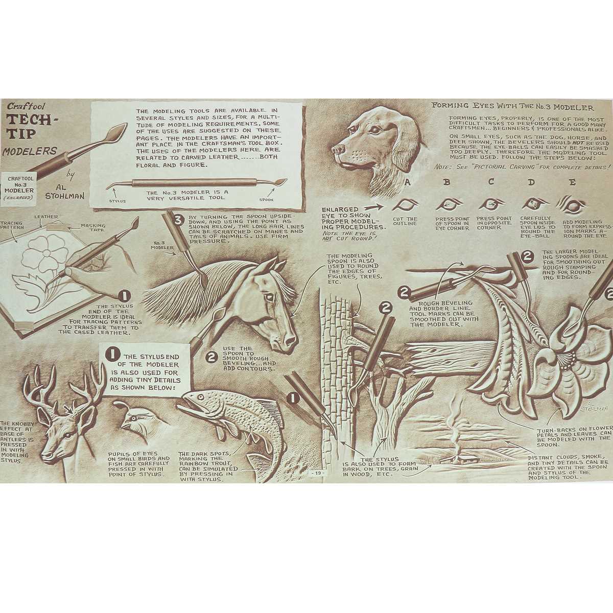 Livre "TECH TIPS BOOK" - Techniques et conseils de repoussage sur du cuir - Deco Cuir