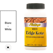 Finition de tranche pour cuir Fiebing's Edge Kote 118ml en blanc, teinture et peinture pour bords de cuir.