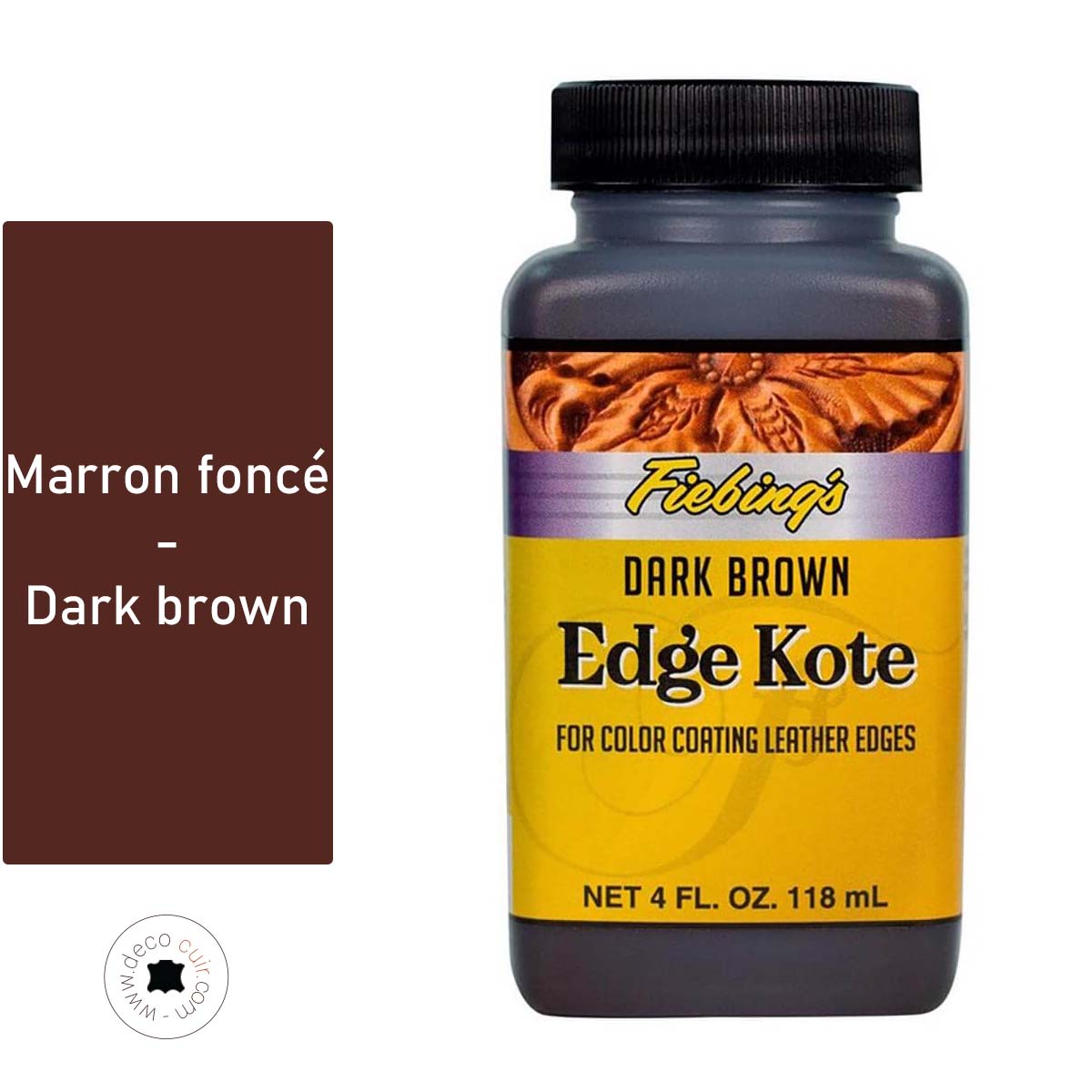 WA070-691-Finition-tranche-cuir-FIEBING-S-edge-kote-118ml-MARRON-FONCÉ