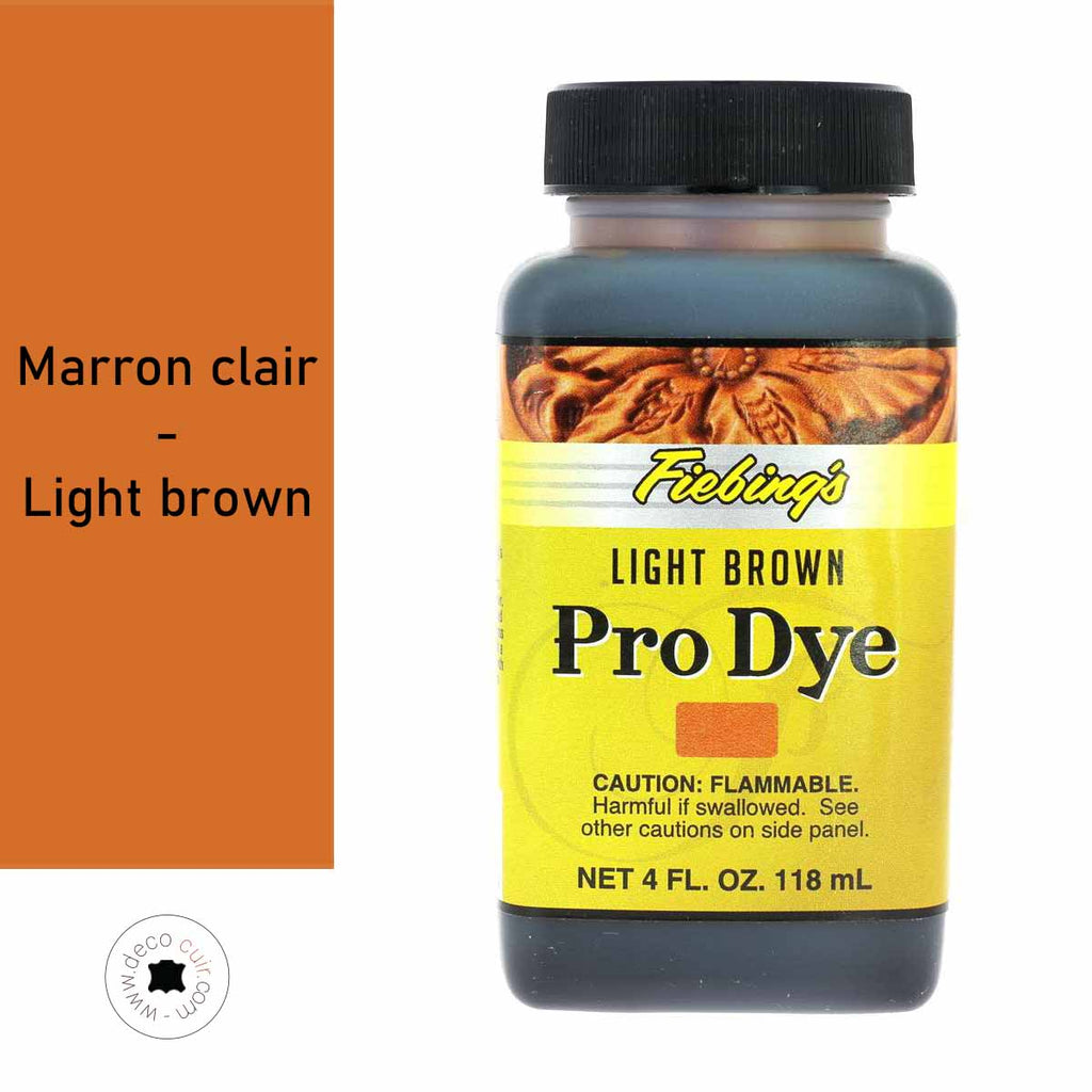 Pro Dye Fiebing's Pro Dye Hellbraune Ölfarbe | Lederdeko