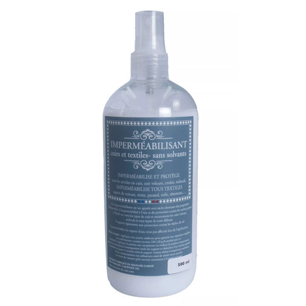 Imperméabilisant base aqueuse pour cuir - Spray en flacon - 500 ml