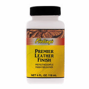 Finition brillante pour cuir Fiebing's Premier Leather Finish, teinture et peinture pour cuir, flacon de 118ml.