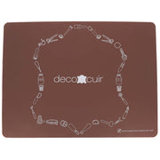 Tapis de protection en silicone Deco Cuir, 30x40cm, pour colles pour cuir, surface antiadhésive et résistante.