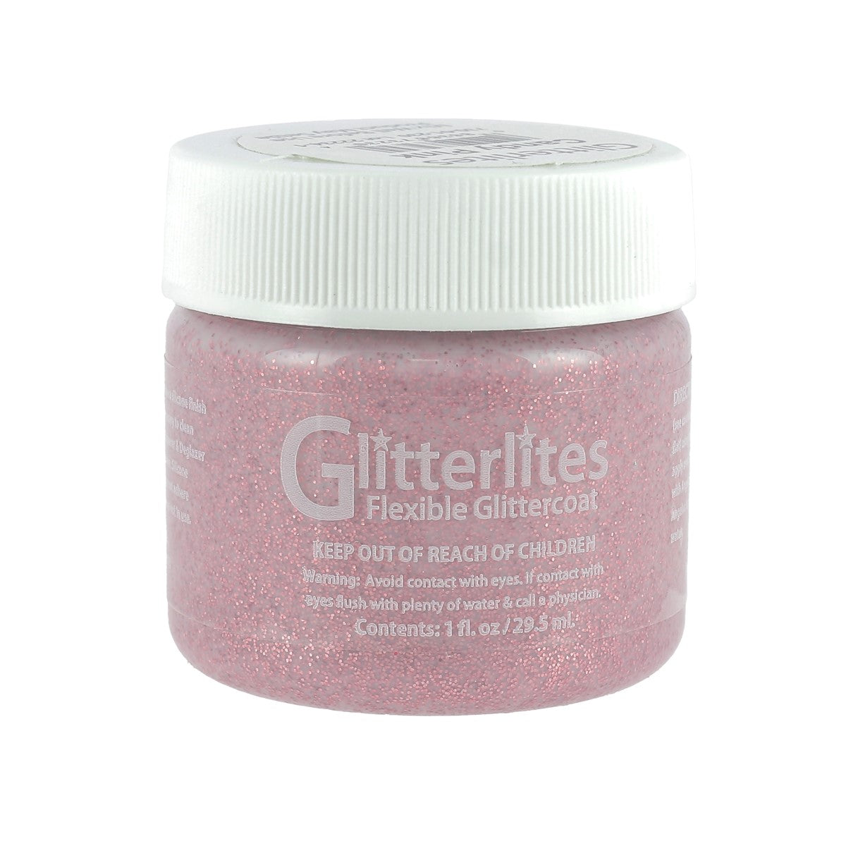 Peinture cuir acrylique Glitterlites - Angelus - Paillettes - 29,5 ml - Candy Pink - Deco Cuir