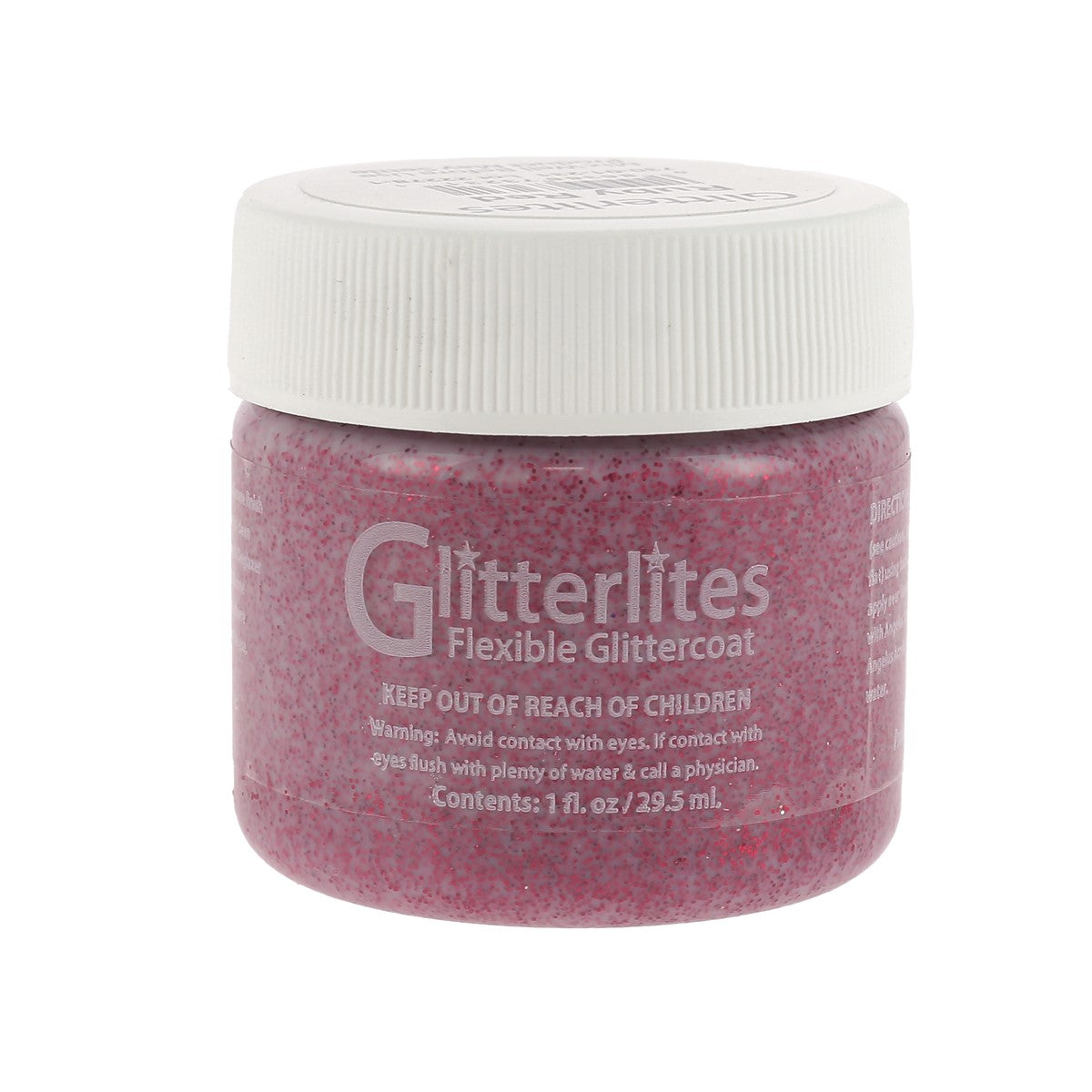 Peinture cuir acrylique Glitterlites - Angelus - Paillettes - 29,5 ml - Ruby Red - Deco Cuir