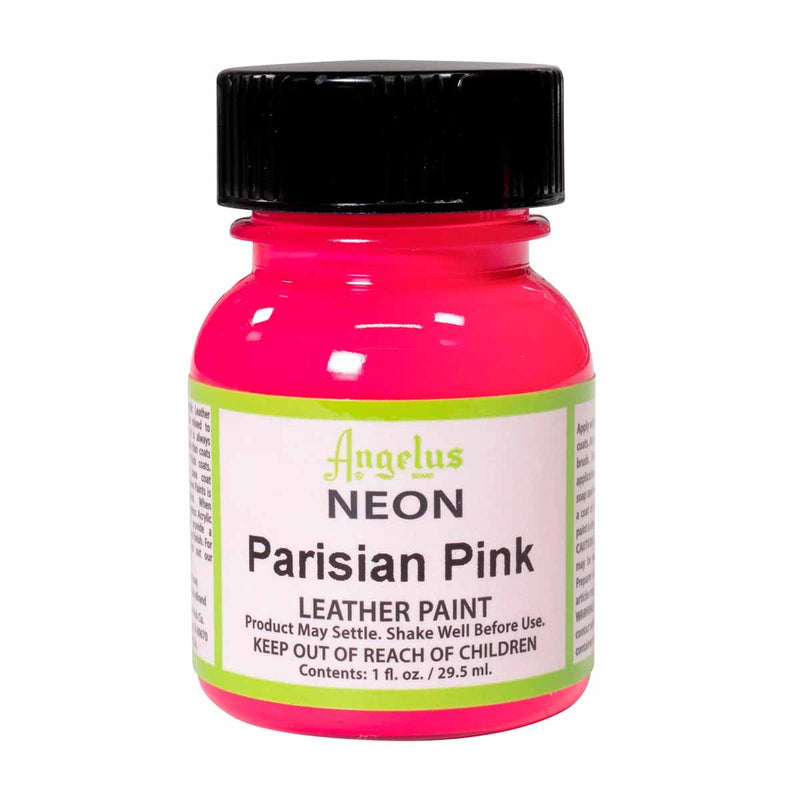 Peinture cuir acrylique - Angelus - Néon - 29.5 ml - Parisian pink 123