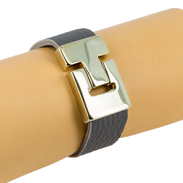 Fermoir bijou ISA aimanté - Lacet plat - Deco Cuir