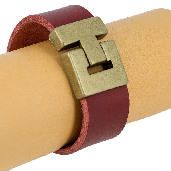 Fermoir bijou ISA aimanté - Lacet plat - Deco Cuir