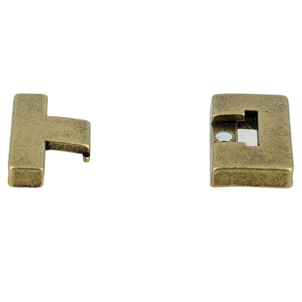 Fermoir bijou ISA aimanté - Lacet plat - Deco Cuir