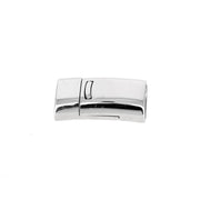 Fermoir bijou pour lacet plat 12mm RegaLIZ pour création de bijoux, présenté sur un fond neutre.