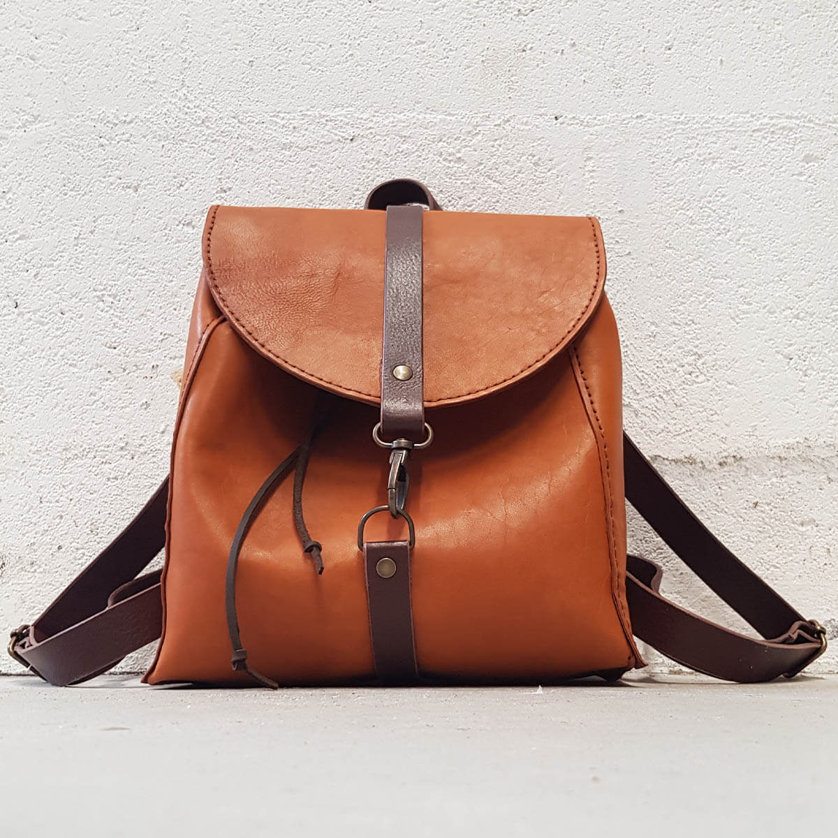 Basane Cuir de basane FRANCE - ANILINE - COGNAC BAF02 |Deco Cuir