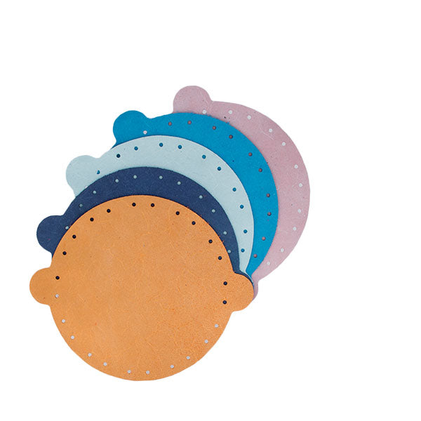 Lot de découpes de croûte de cuir pour bourse - Deco Cuir