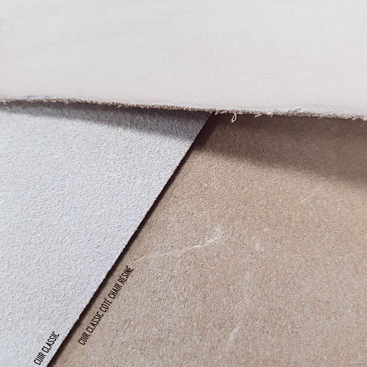 Demi collet tannage végétal naturel CLASSIC - Envers résiné incolore - Deco Cuir