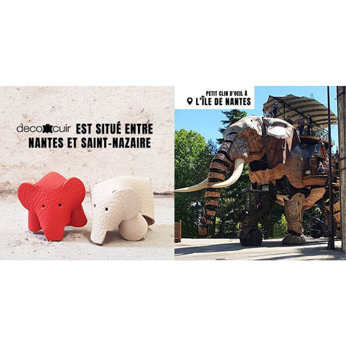 Kit ELEPHANT en cuir INCA à faire soi-même - Deco Cuir