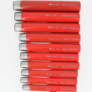 Lot de 10 emporte-pièces à frapper ROND manche DROIT - diam de 11 à 20 mm - Deco Cuir