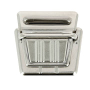 Fermeture de cartable TUCK en nickel, accessoire pour sac, dimensions 38x35mm, robuste et pratique.