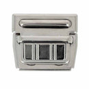 Fermeture de cartable TUCK en nickel, accessoire pour sac, dimensions 47x36mm, fixation solide et durable.