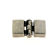 Fermoir bijou en argent vieilli, fermeture emboîtement, pour lanière de 13 mm, création bijoux.