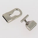 Fermoir bijou - Fermeture clé T - Argent vieilli - Lanière 13 mm - Deco Cuir