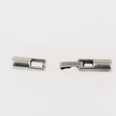 Fermoir bijou - Fermeture clip - Lacet rond - ARGENT VIEILLI - Deco Cuir