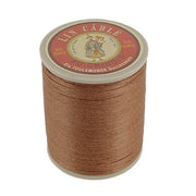 Bobine de 250m de fil de lin câblé glacé AU CHINOIS en bronze 532, parfait pour la mercerie et la couture.