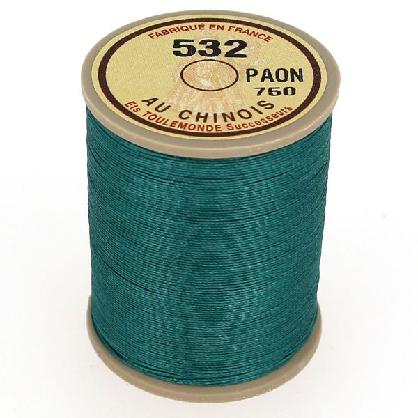 250m spool of waxed cable Chinese linen thread - 532 Paon 750 