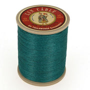 Bobine de 133m de fil de lin câblé glacé AU CHINOIS Paon 750, mercerie pour couture et broderie.
