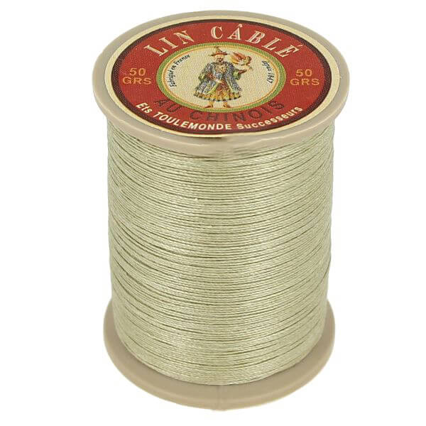 133m spool of waxed cable Chinese linen thread - 332 Gray 359 
