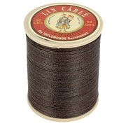 Bobine de 133m de fil de lin câblé glacé AU CHINOIS, couleur Lichen 298, vue de dos, mercerie de haute qualité.