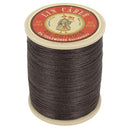 Bobine de 375m de fil de lin au chinois câblé glacé - 832 Marron 901 - Deco Cuir