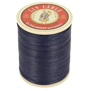 Bobine de 133m de fil de lin câblé glacé de la marque Fil au Chinois, vue arrière, pour mercerie et broderie.