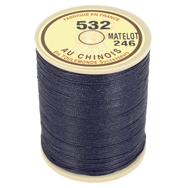 Bobine de 133m de fil de lin au chinois câblé glacé - 332 Matelos 246