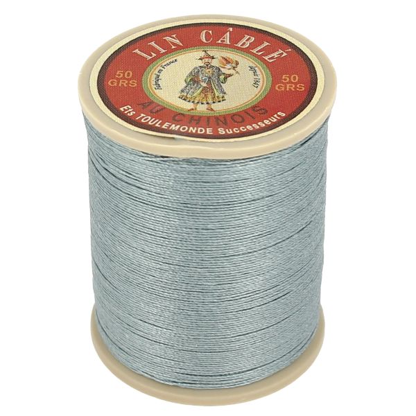 133m spool of waxed cable Chinese linen thread - 332 Mouse gray 992 