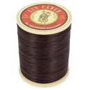 Bobine de 375m de fil de lin au chinois câblé glacé - 832 Terre 369 - Deco Cuir