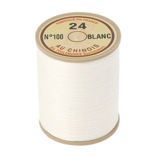 Bobine de 266m de fil de lin au chinois retors extra glacé n°24 - Deco Cuir