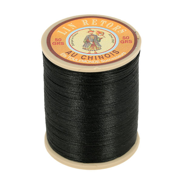 Bobine de 266m de fil de lin au chinois retors extra glacé n°24 - Deco Cuir