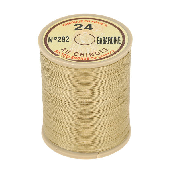 Bobine de 266m de fil de lin au chinois retors extra glacé n°24 - Deco Cuir