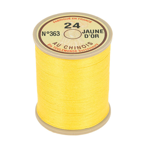 Bobine de 266m de fil de lin au chinois retors extra glacé n°24 - Deco Cuir