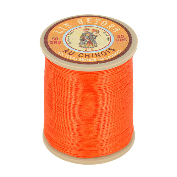 Bobine de 266m de fil de lin au chinois retors extra glacé n°24 - Deco Cuir