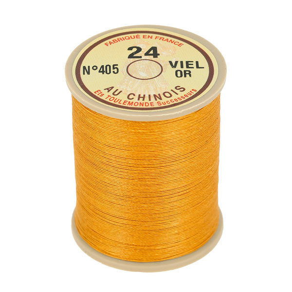 Bobine de 266m de fil de lin au chinois retors extra glacé n°24