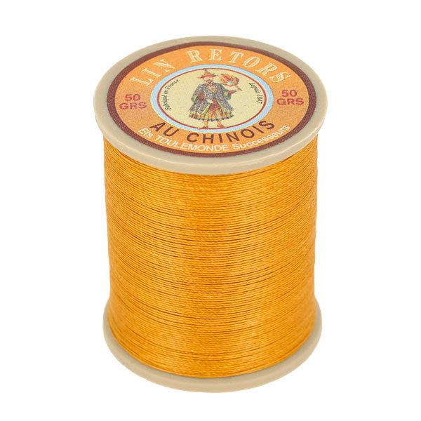 Bobine de 266m de fil de lin au chinois retors extra glacé n°24 - Deco Cuir