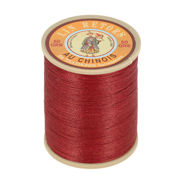 Bobine de 266m de fil de lin au chinois retors extra glacé n°24 - Deco Cuir