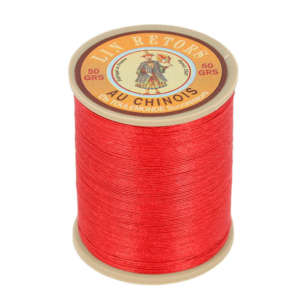 Bobine de 266m de fil de lin au chinois retors extra glacé n°24 - Deco Cuir